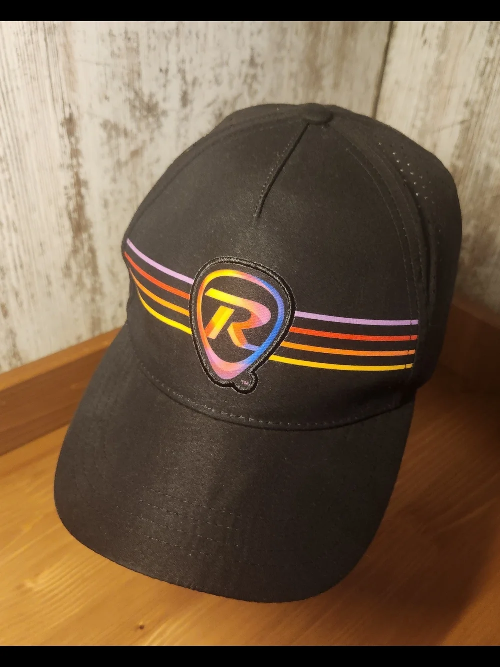 Boco Gear Rock N Roll Marathon Mesh Back Run Hat Cap w/ Multicolor 'R' Emblem